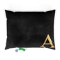 Personalized Pet Bed with Initial - Letter A  Custom Dog Bed, Cozy Cat Bed, Unique Pet Gift, Monogrammed Pet Pillow