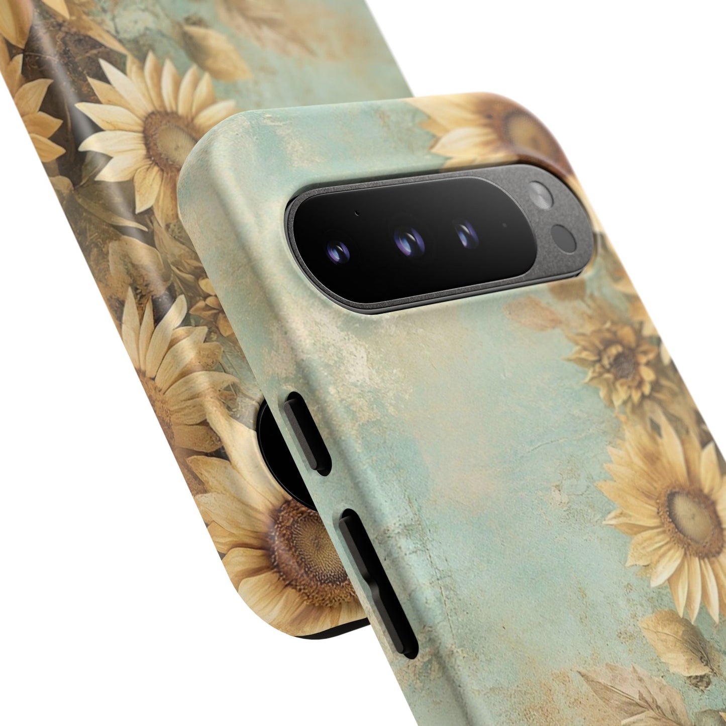Sunflower Phone Case, Tough Shell Floral Cover, Nature Inspired Gift, Durable Protective Case, Perfect for Spring and Summer