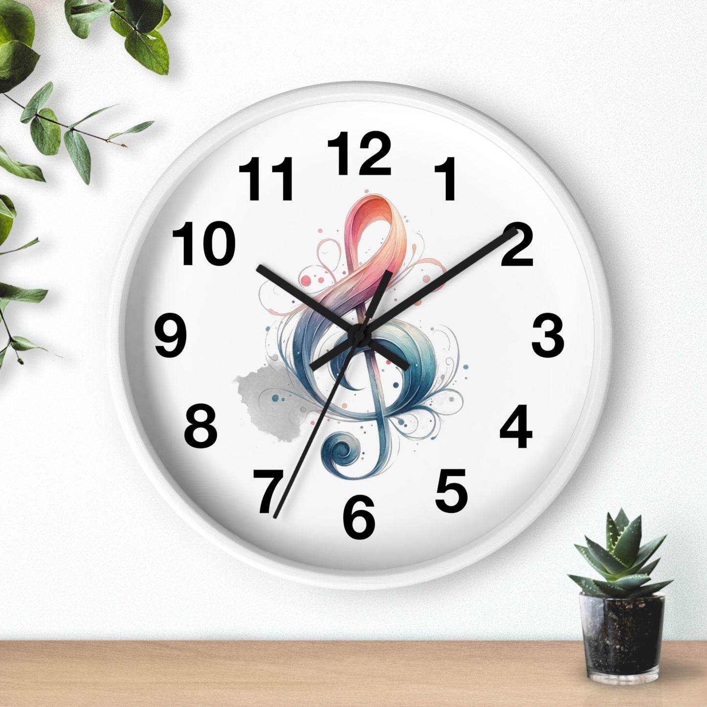Wall Clock Musical note