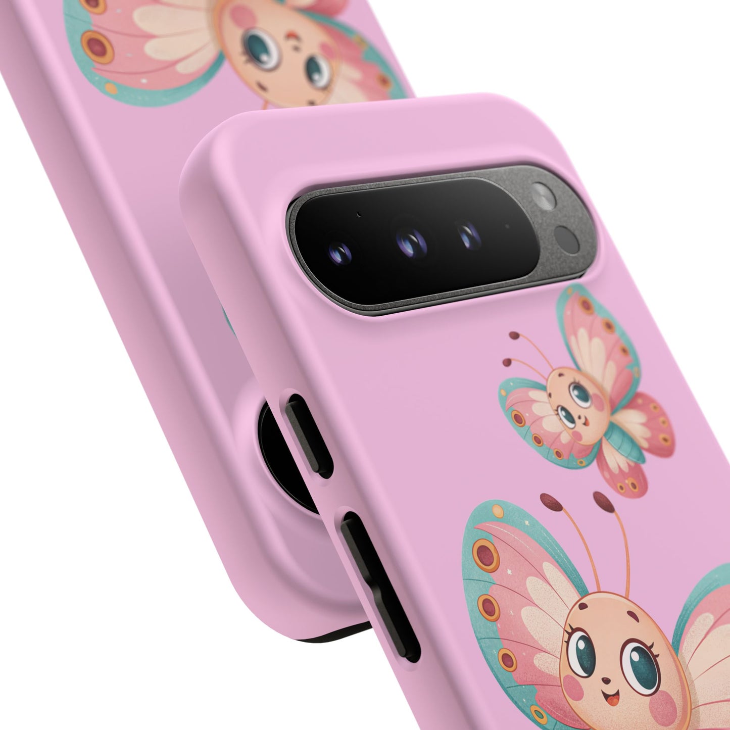 Cute Butterfly Phone Case, Tough Phone Cover, Girly Phone Accessory, Unique Gift for Her, Kids Phone Case, Floral Design Case