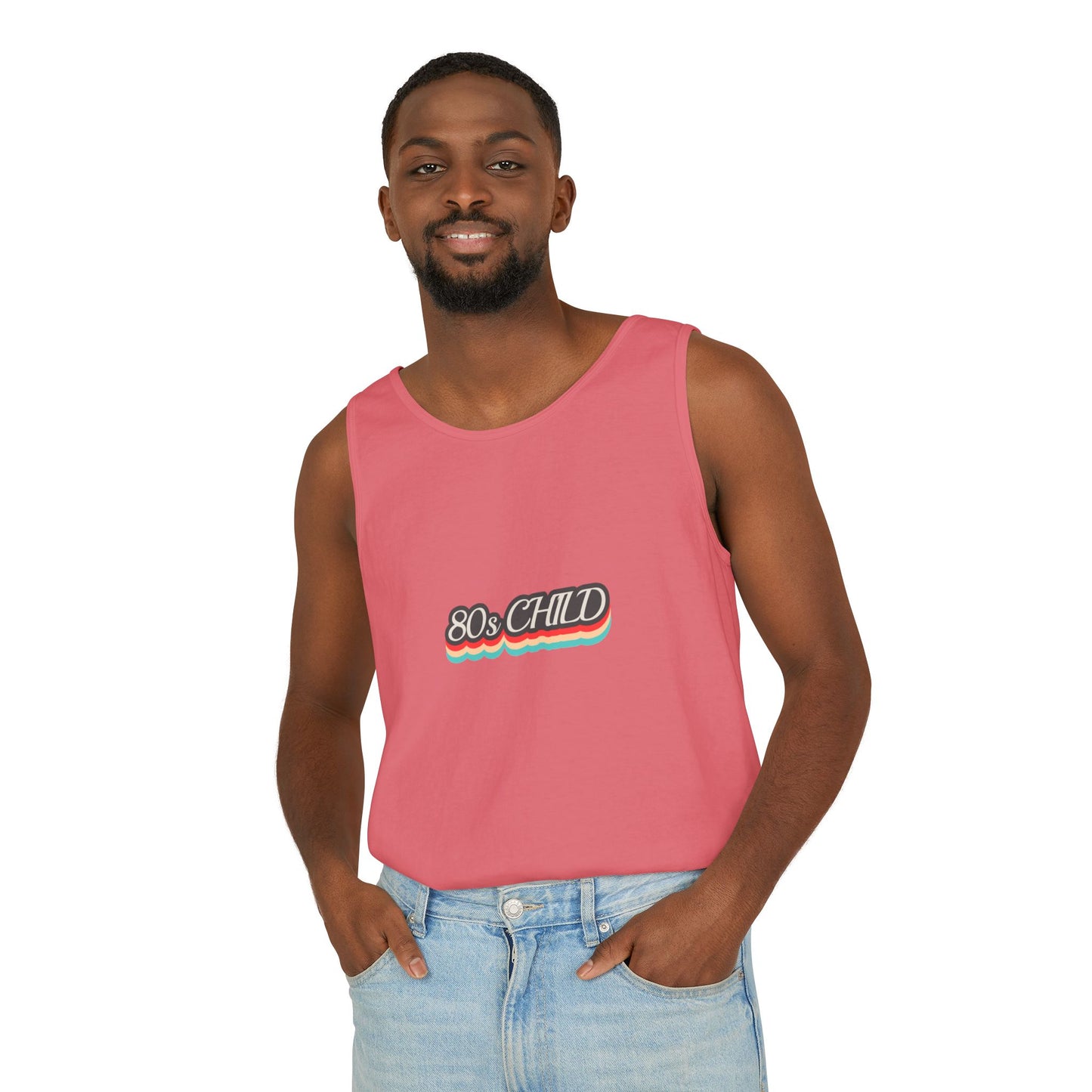 80s Child Unisex Tank Top | Retro Summer Wear, Vintage Style Shirt, Gift for 80s Lovers, Bohemian Fashion, Nostalgic Apparel