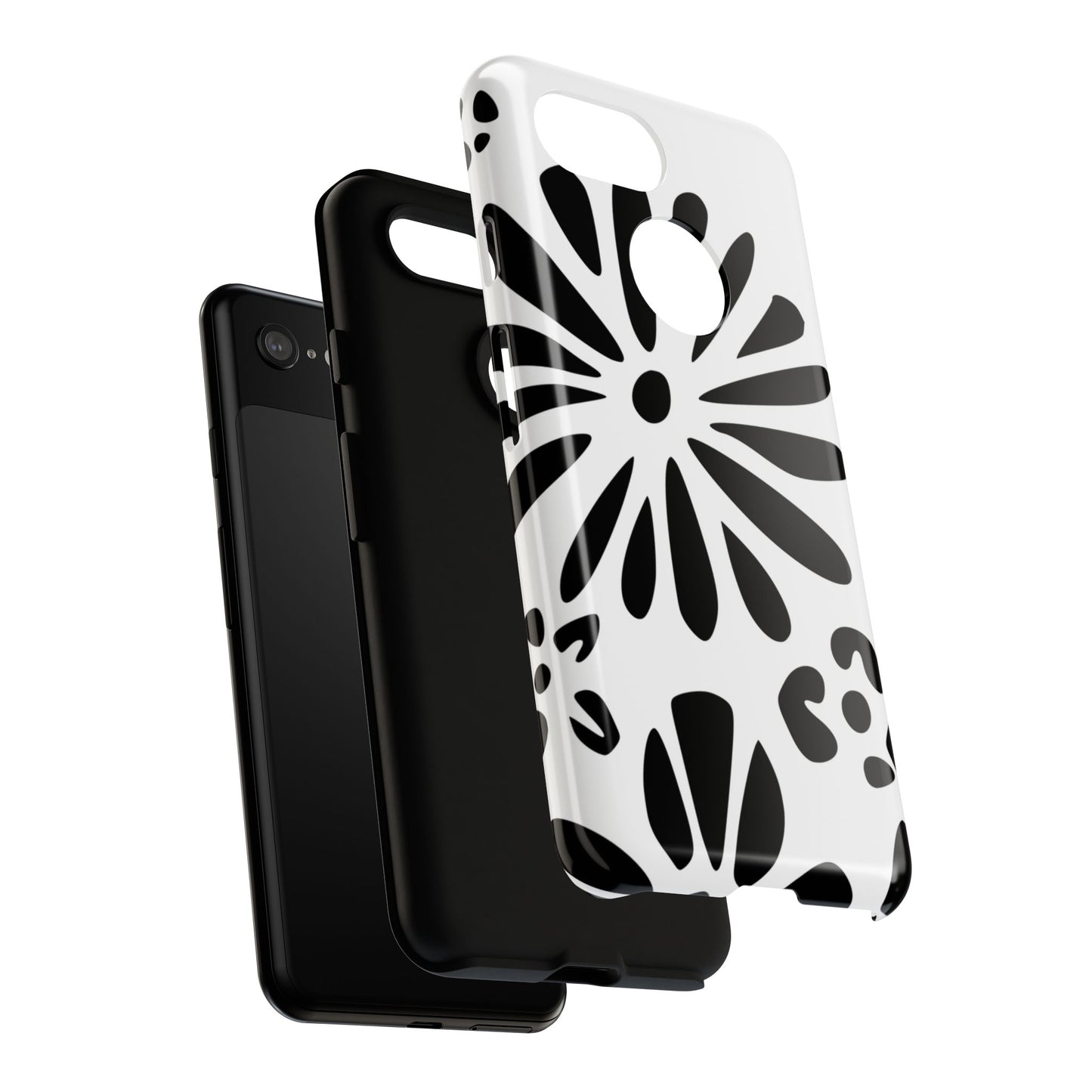 Stylish Phone Case with Floral Design, Tough Phone Cover for Her, Trendy Black and White Cell Phone Case, Unique Gift for Birthdays [...]