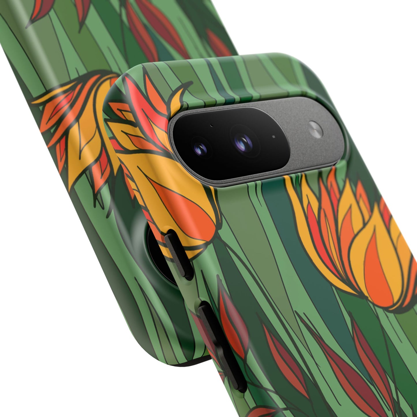 Vibrant Floral Phone Case, Nature-Inspired Tough Case, Eco-Friendly Cover, Unique Gift for Nature Lovers, Spring Decor