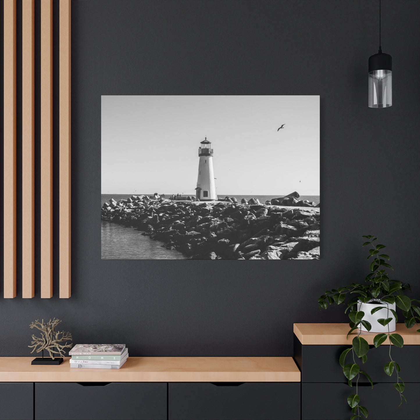 Matte Canvas, Stretched, 1.25" - Lighthouse