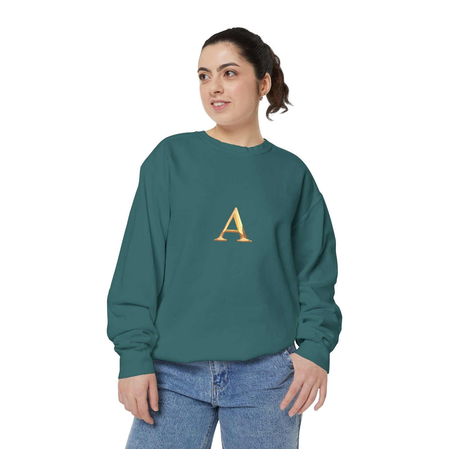 Stylish Monogrammed Sweatshirt, Personalized Gift, Cozy Layering, Casual Wear, Birthday, Holiday Present