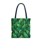 Tropical Leaf Tote Bag, Eco-Friendly Shopping Bag, Beach Day Essential, Vacation Accessory, Summer Gift Idea