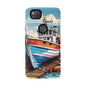Colorful Fishing Boat Phone Case | Nautical Gift, Marine Design, Coastal Aesthetic, Summer Vibes, Sea Lover's Accessory