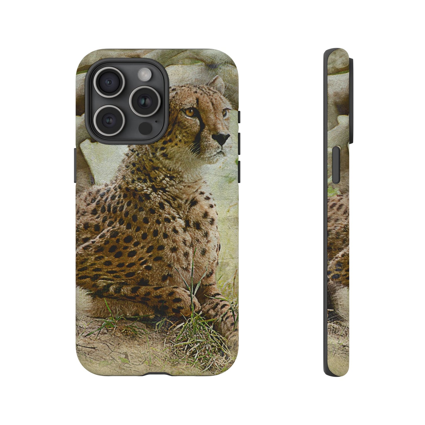 Cheetah Phone Case, Tough Cases, Animal Lover Gift, Wildlife Protection, Eco-Friendly Mobile Cover, Unique Phone Accessory