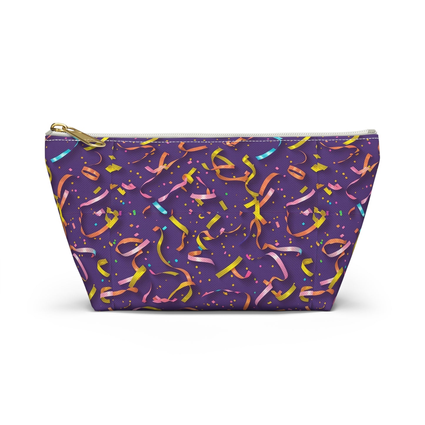 Celebrate in Style: Colorful Confetti Accessory Pouch, Party Gift, Makeup Bag, Organizing Pouch, Fun Travel Case, Multipurpose Zipper Pouch