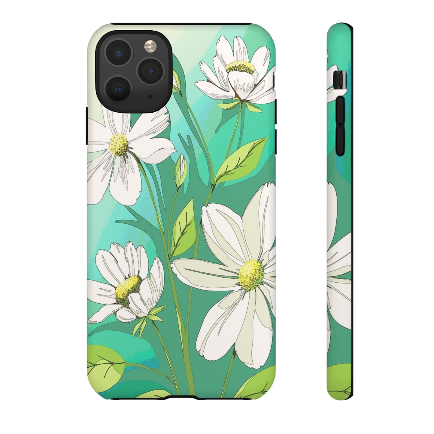Floral Phone Case, Tough Cases, Flower Design, Nature Inspired, Eco-Friendly Cover, Unique Gift for Her, Spring Accessories
