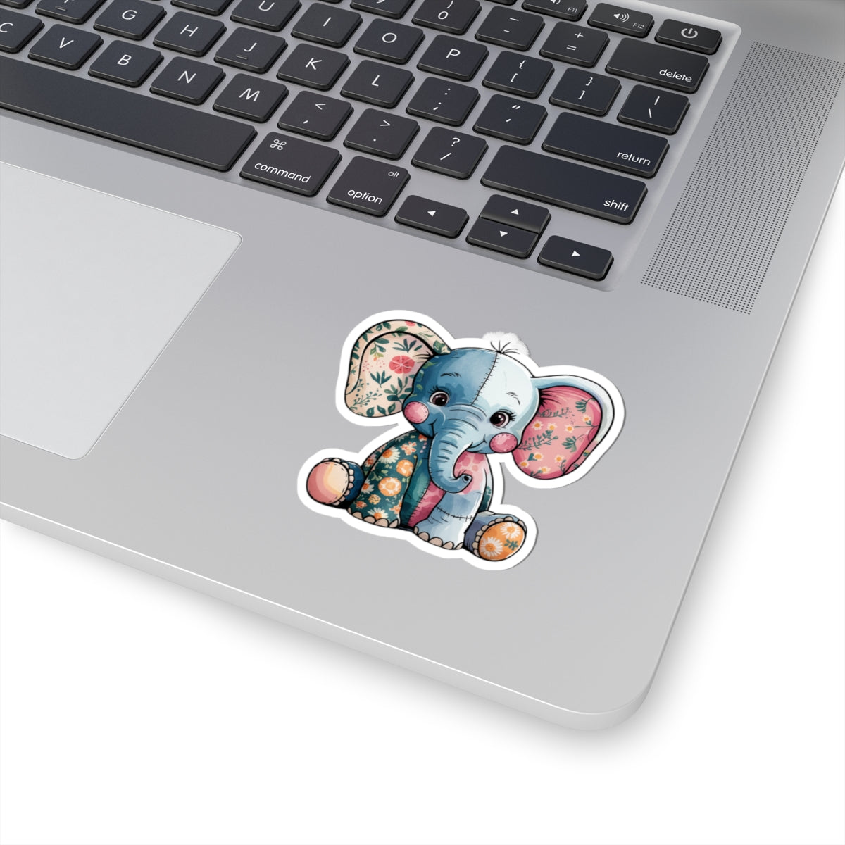 Cute Elephant Kiss-Cut Stickers, Baby Shower Decor, Nursery Wall Art, Laptop Stickers, Gift for Animal Lovers, Cute Animal Decor