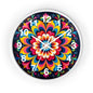 Colorburst Mandala Wall Clock — Vibrant Retro Boho Home Decor