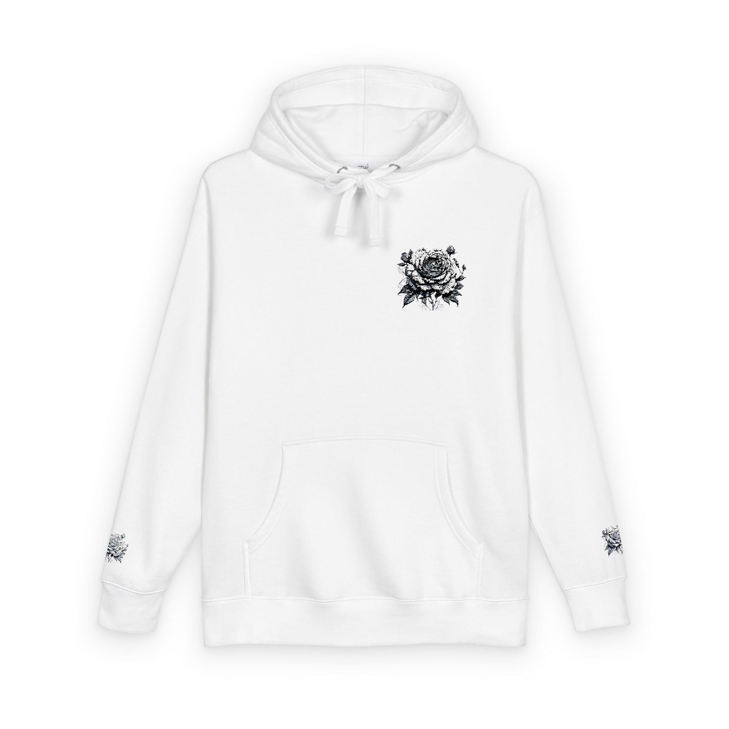 Floral Print Fleece Hoodie - Cozy Streetwear for All Seasons, Perfect Gift for Friends, Trendy Casual Wear, Spring Fashion
