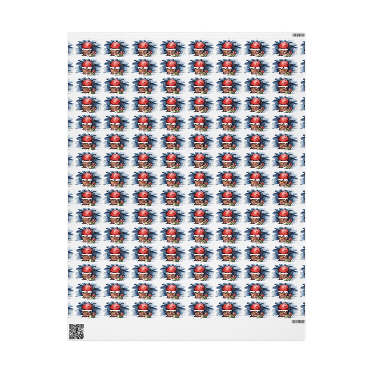 Wrapping Paper - Cute Cartoon Heart and Gift Pattern, Valentine’s Day & Birthday Gift Wrap