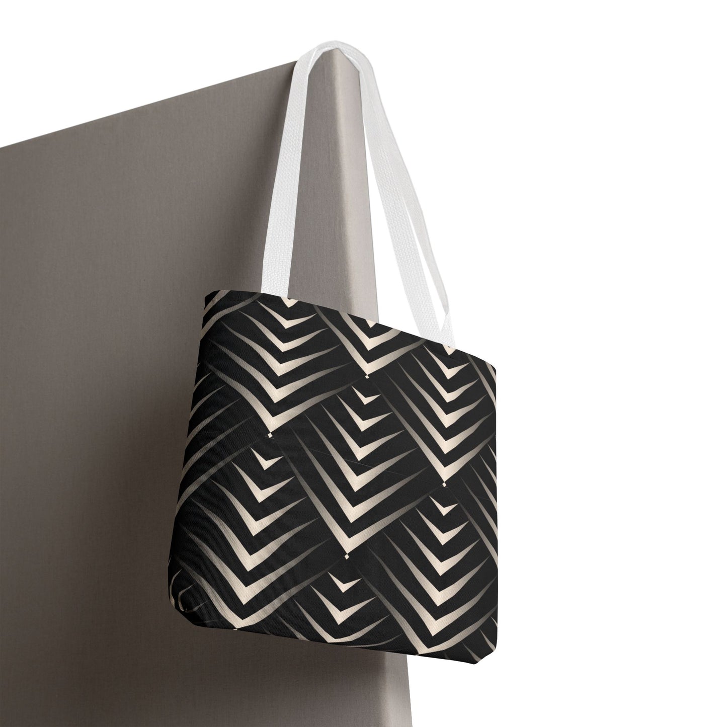 Chic Geometric Tote Bag, Stylish Everyday Bag, Reusable Shopping Tote, Eco-Friendly Gift, Fashion Accessory for All Occasions