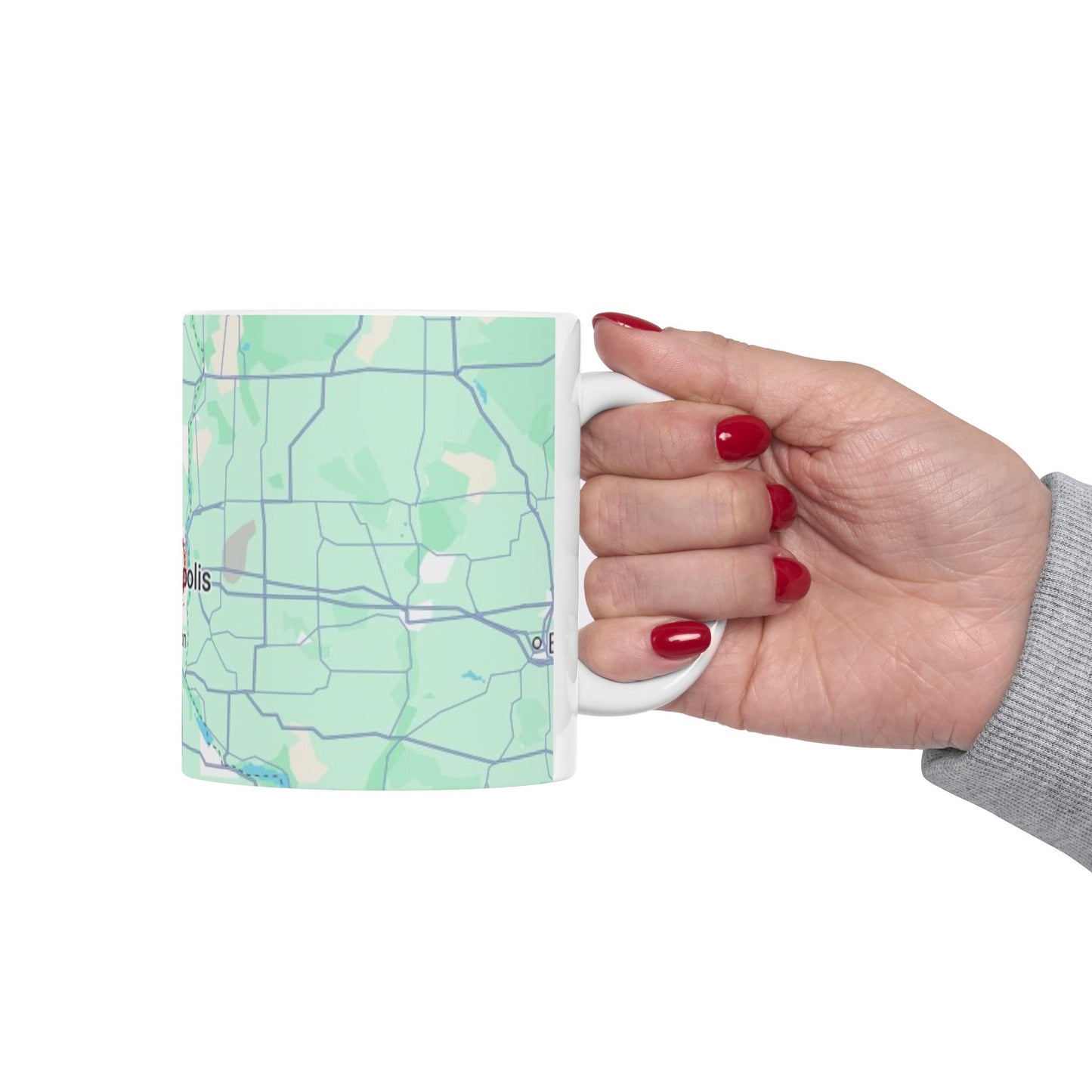 Personalized Map Mug, Custom Map Coffee Cup, Unique Gift for Travelers, Home Decor, Anniversary Present, Heart in Minneapolis