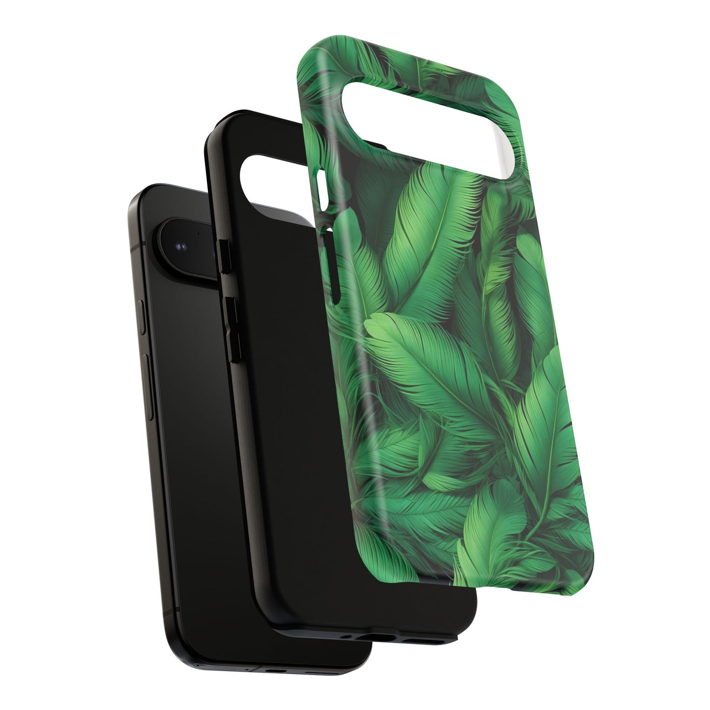 Tough Cases - Tropical Leaf Phone Case, Nature-inspired, Phone Accessory, Gift for Her, Jungle Theme, Eco-Friendly