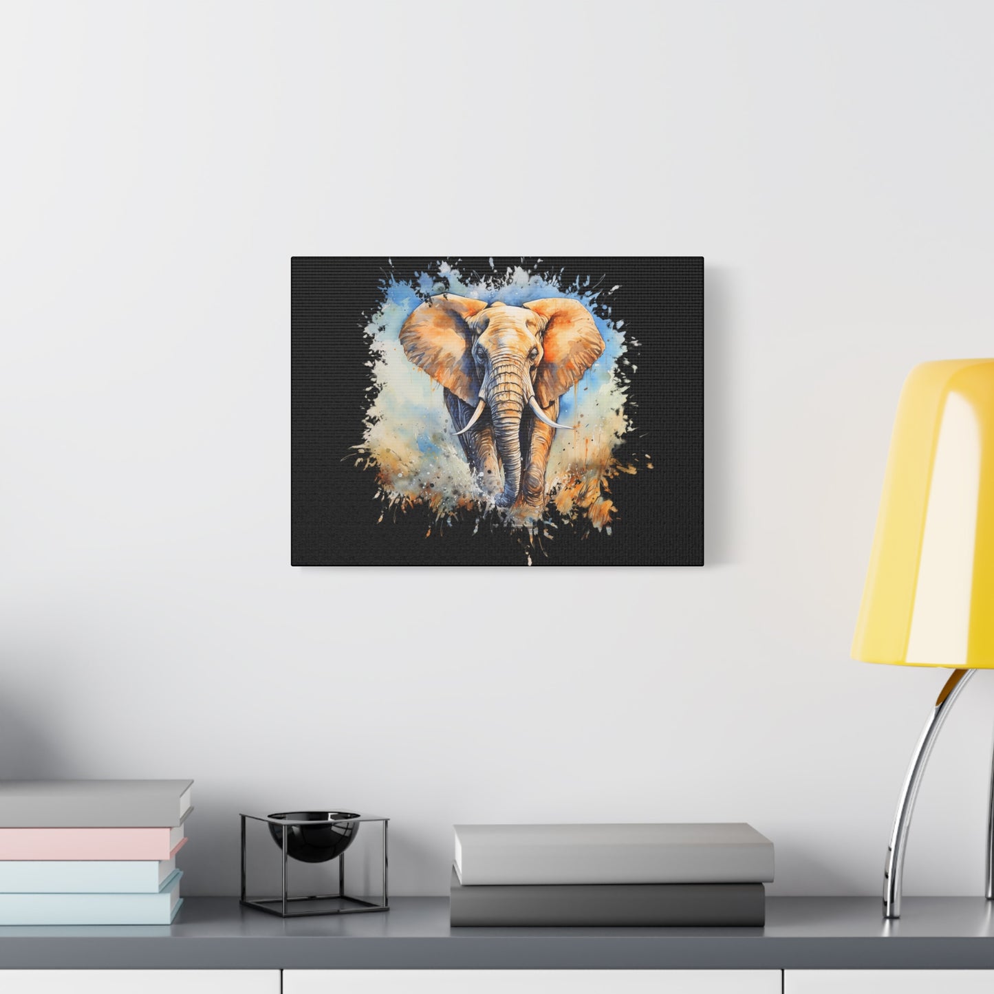 Matte Canvas, Stretched, 1.25" - Elephant