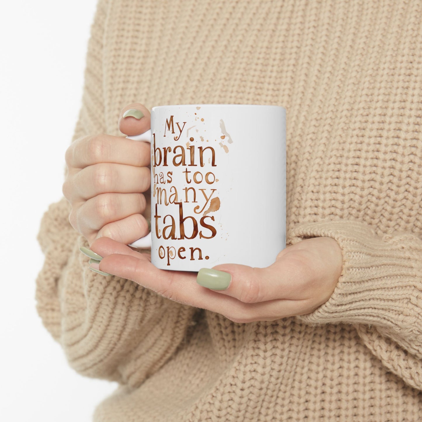 Coffee Lover's Ceramic Mug - Perfect Gift for Birthdays, Holidays, and Coffee Enthusiasts, Unique Kitchen Decor, 11oz or 15oz