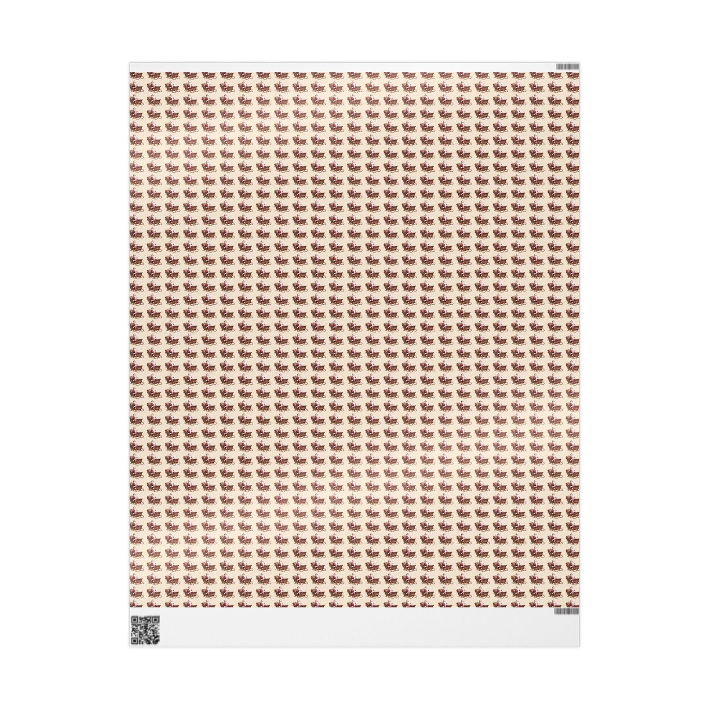 Vintage Santa Gift Wrapping Paper Roll — Holiday Present Wrap