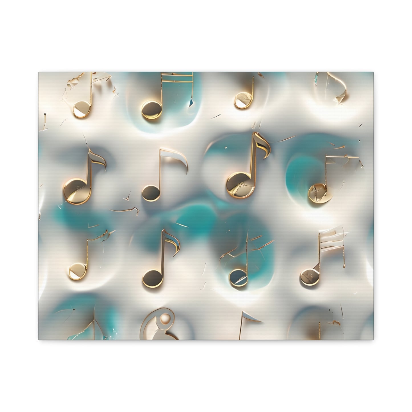 Musical Notes Wall Art Canvas, Elegant Home Decor, Perfect for Musicians, Music Lovers, Gifts for Music Teachers, Unique Art Piece