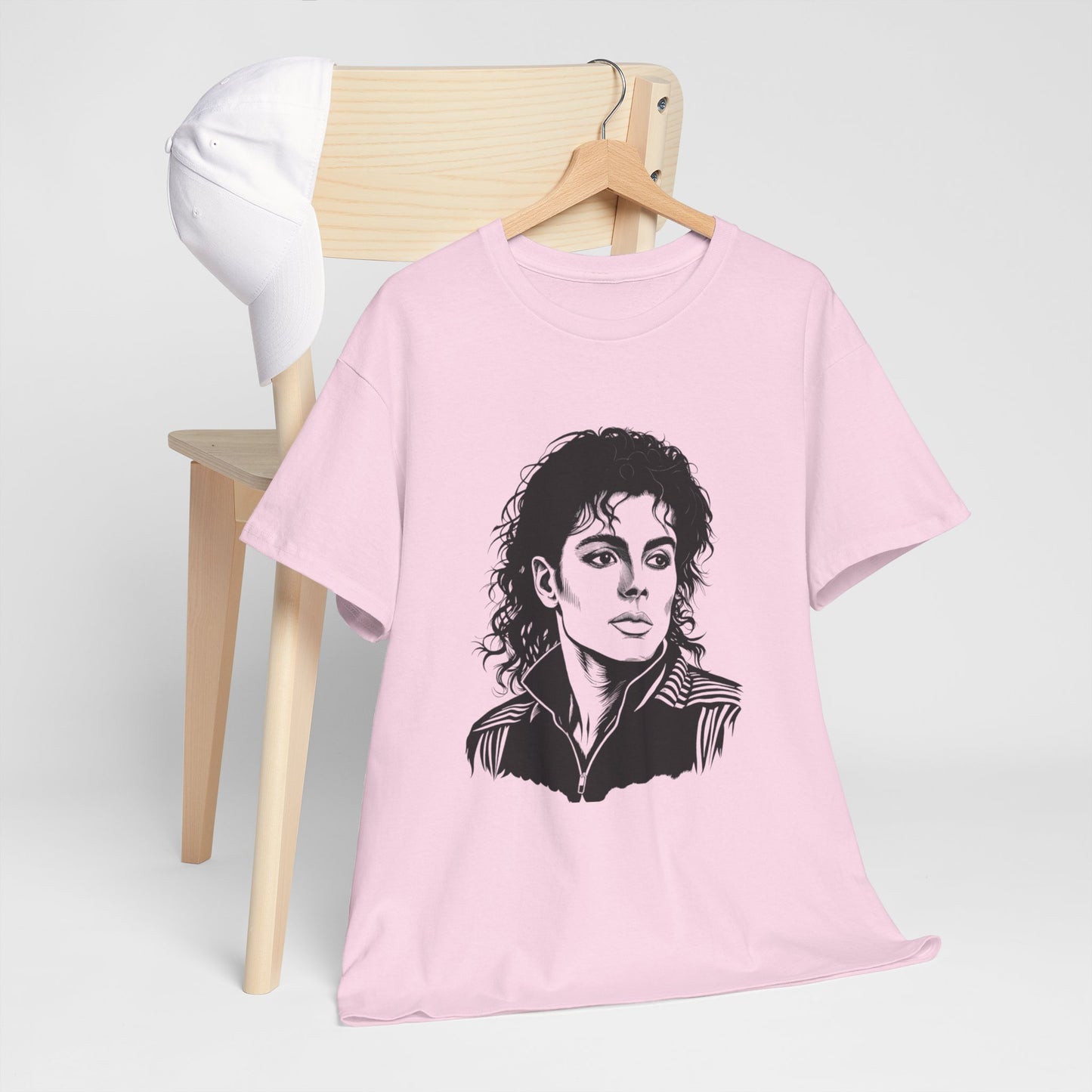 Michael Inspired Unisex Heavy Cotton Tee, Vintage Style Shirt, Retro Graphic Tee, Music Lover Gift, Unisex Casual Wear