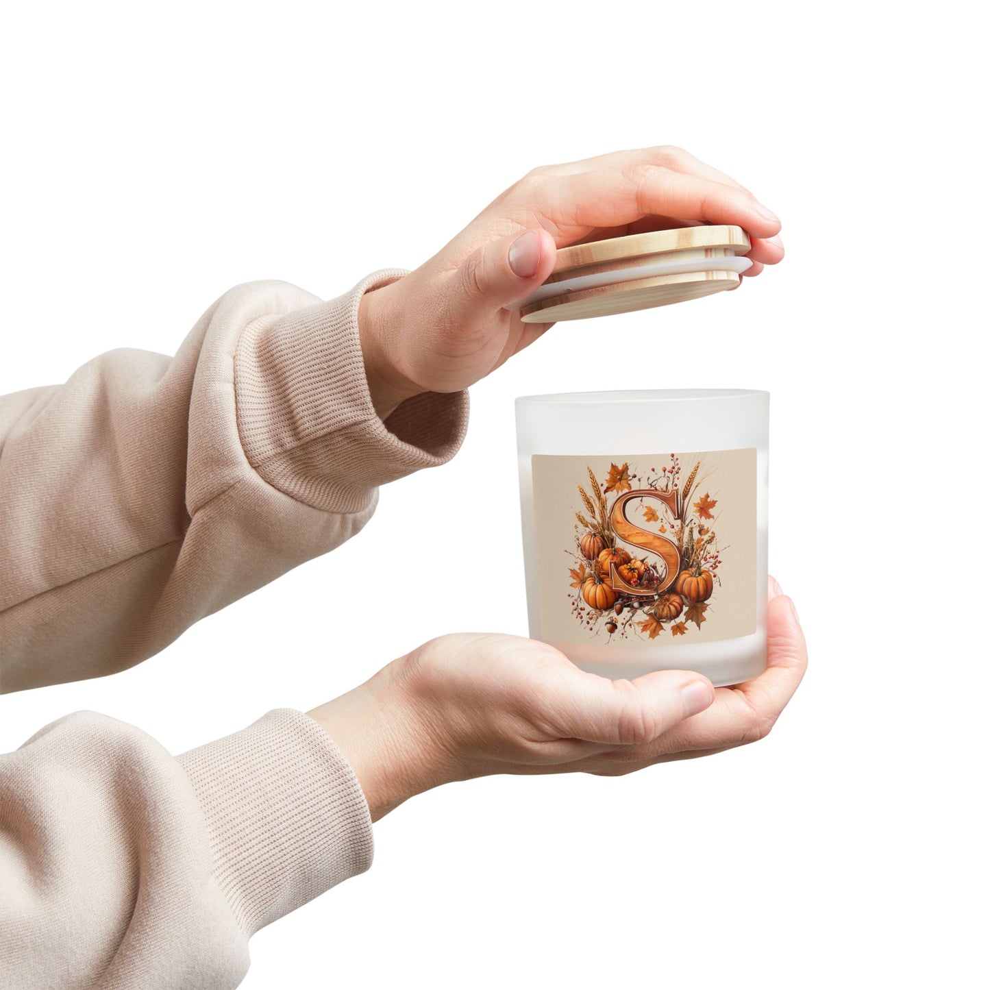 Frosted Glass Candle, 11oz