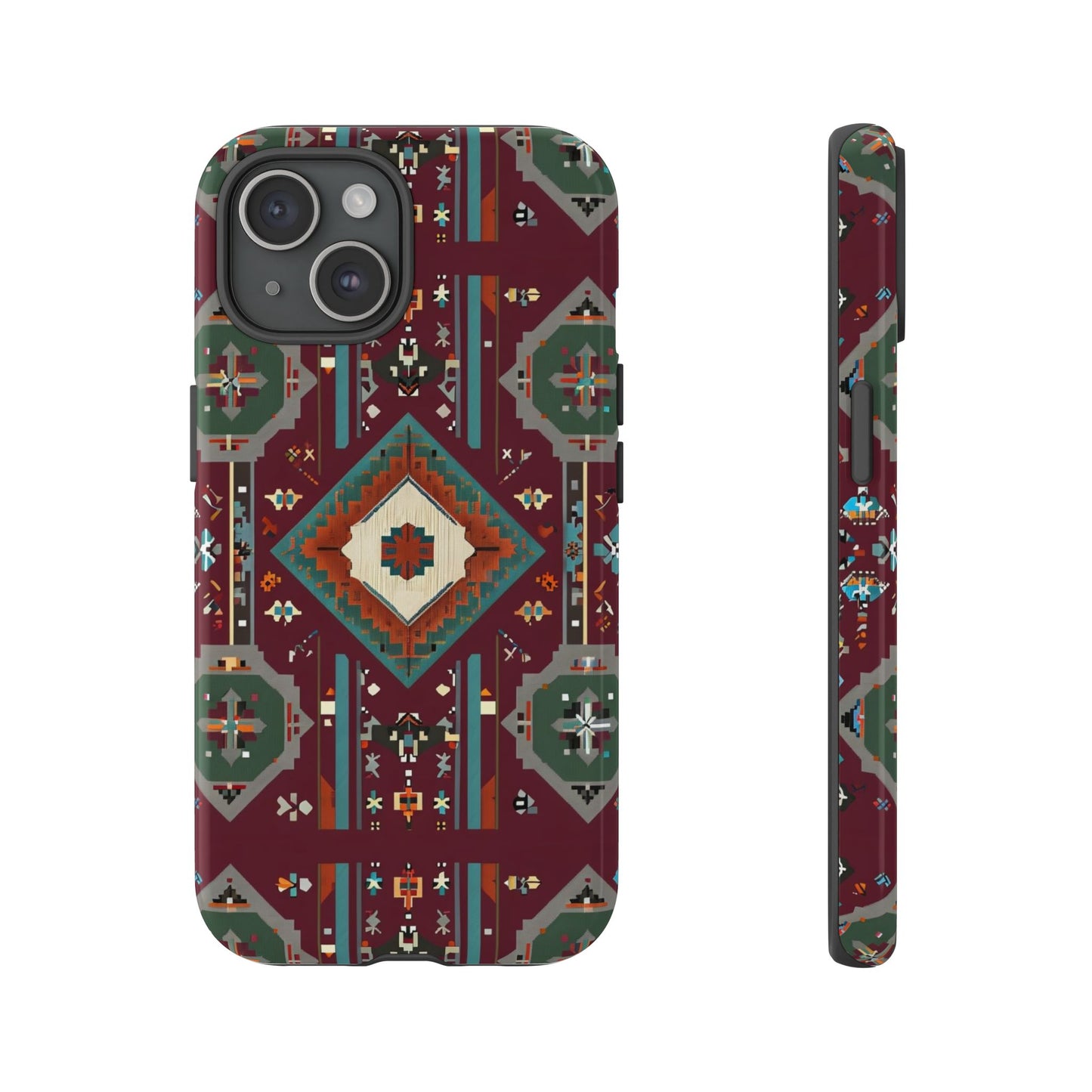 Tribal Pattern Phone Case - Boho Chic, Tough Durable Cover, Stylish Tech Accessory, Gift for Him/Her, Festival Essentials