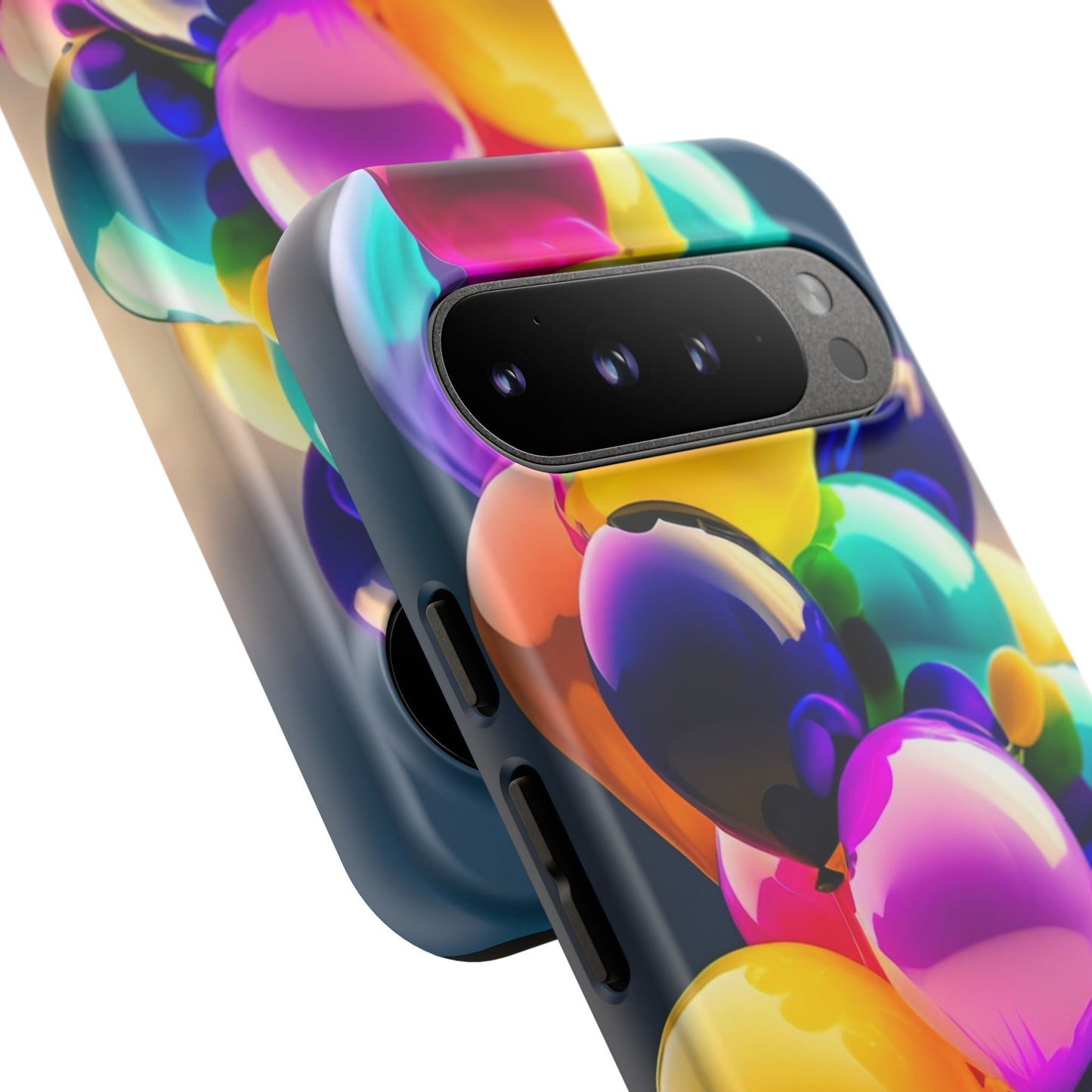 Colorful Balloon Tough Phone Case — Vibrant Party Balloons Protective Cover