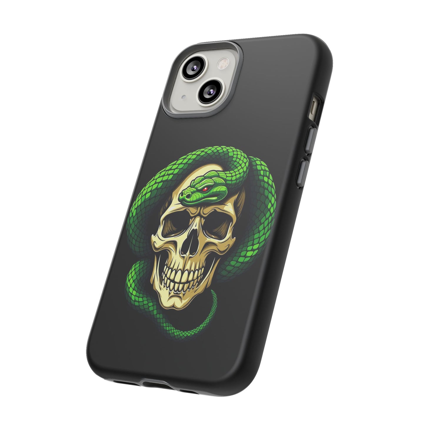 Skull & Snake Phone Case | Tough Cases, Protective Cover, Edgy Phone Accessories, Gothic Gift, Halloween Decor
