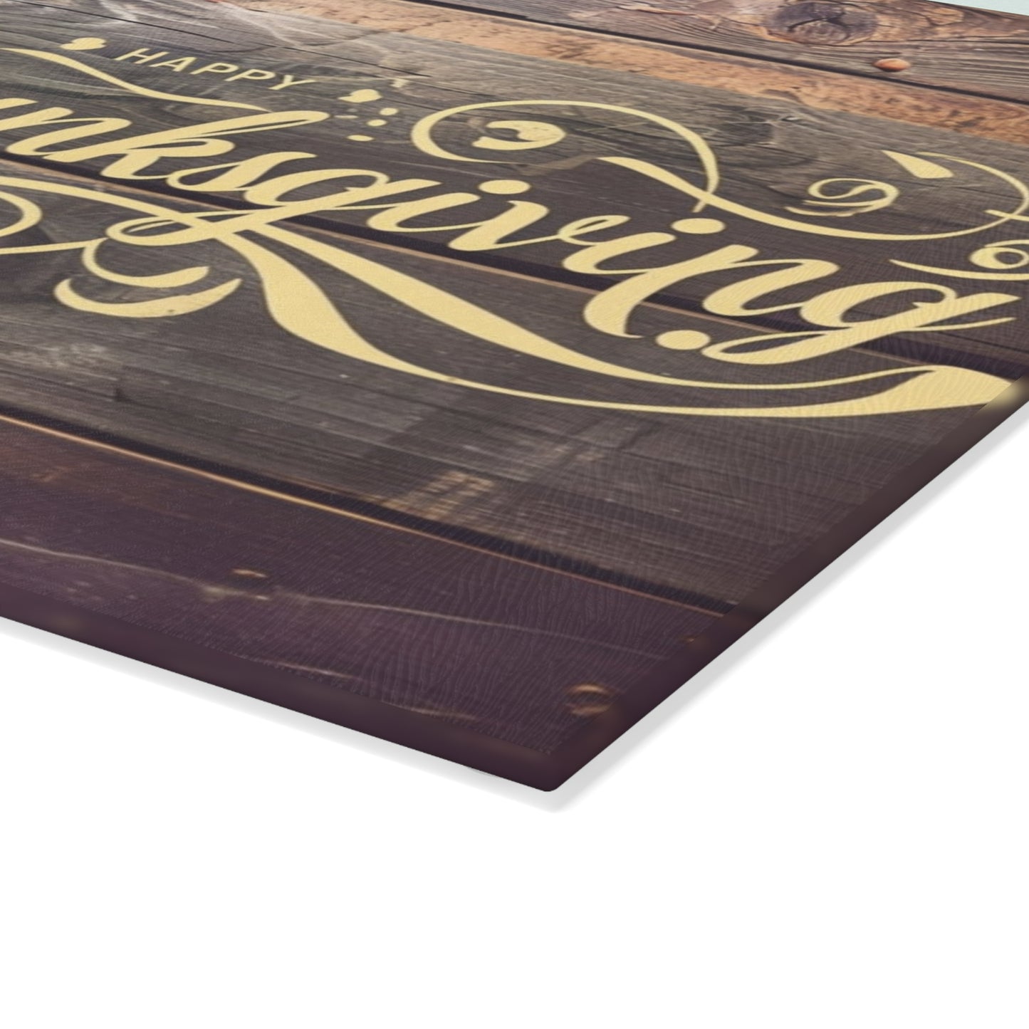 Thanksgiving Glass Cutting Board - Festive Kitchen Decor