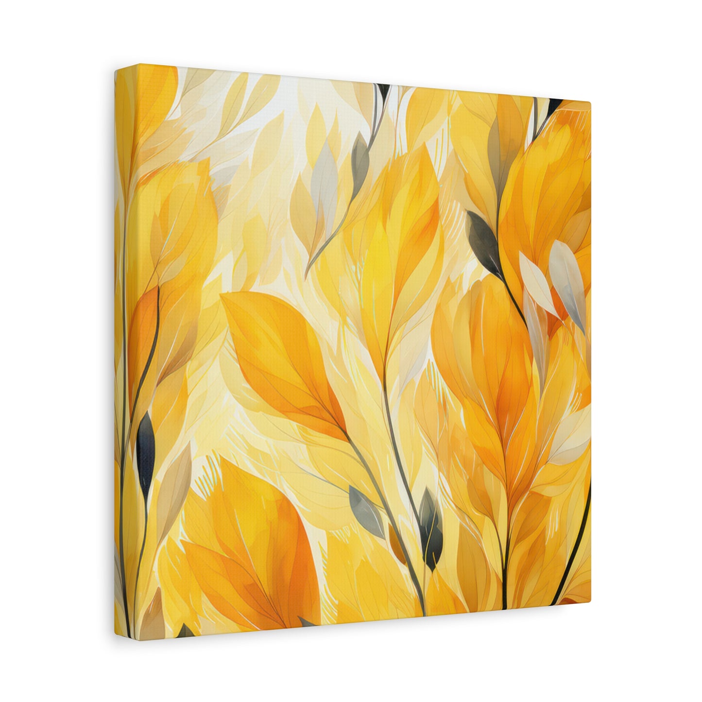 Gorgeous Yellow Matte Canvas Art Print, Stretched, 1.25"
