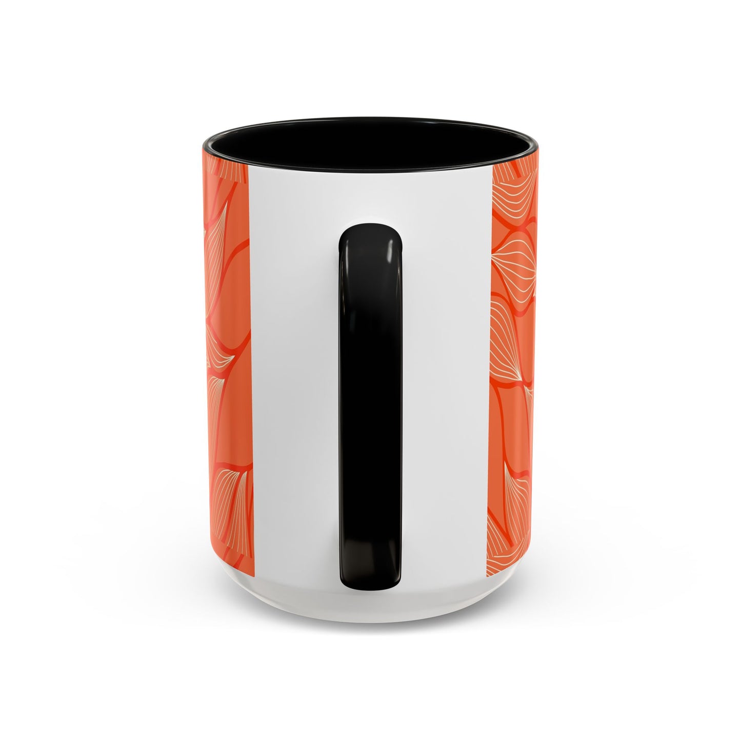 Stylish Accent Coffee Mug, Floral Pattern Drinkware, Unique Gift for Coffee Lovers, Home Decor, Kitchenware, Vibrant Design