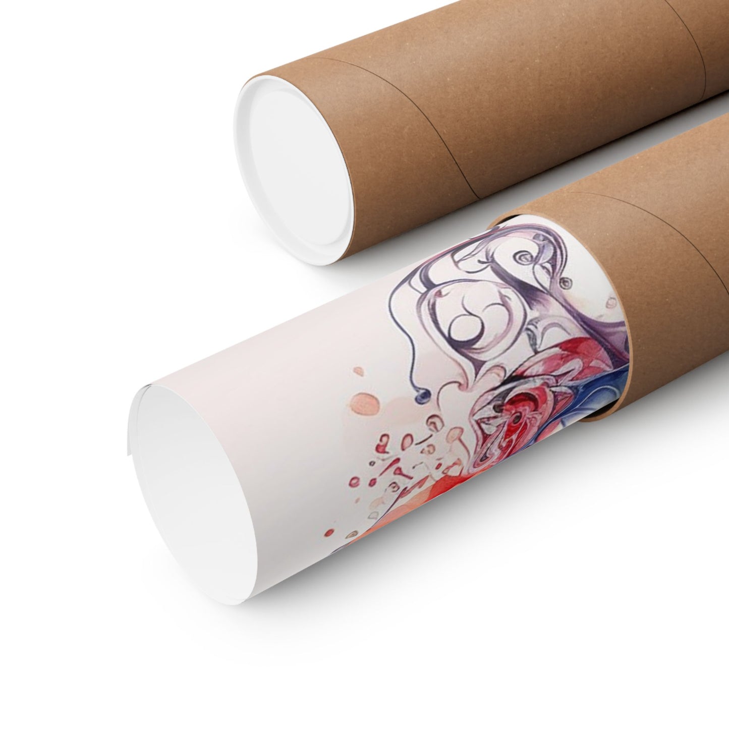 Butterfly Watercolor Wall Poster — Floral Pastel Matte Vertical Print