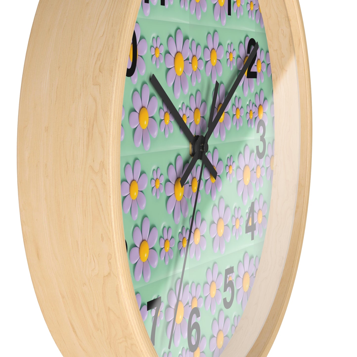 Charming Floral Wall Clock - Brighten Your Space with Decorative Timepiece, Home Decor, Gift for Her, Birthday, Mother's Day