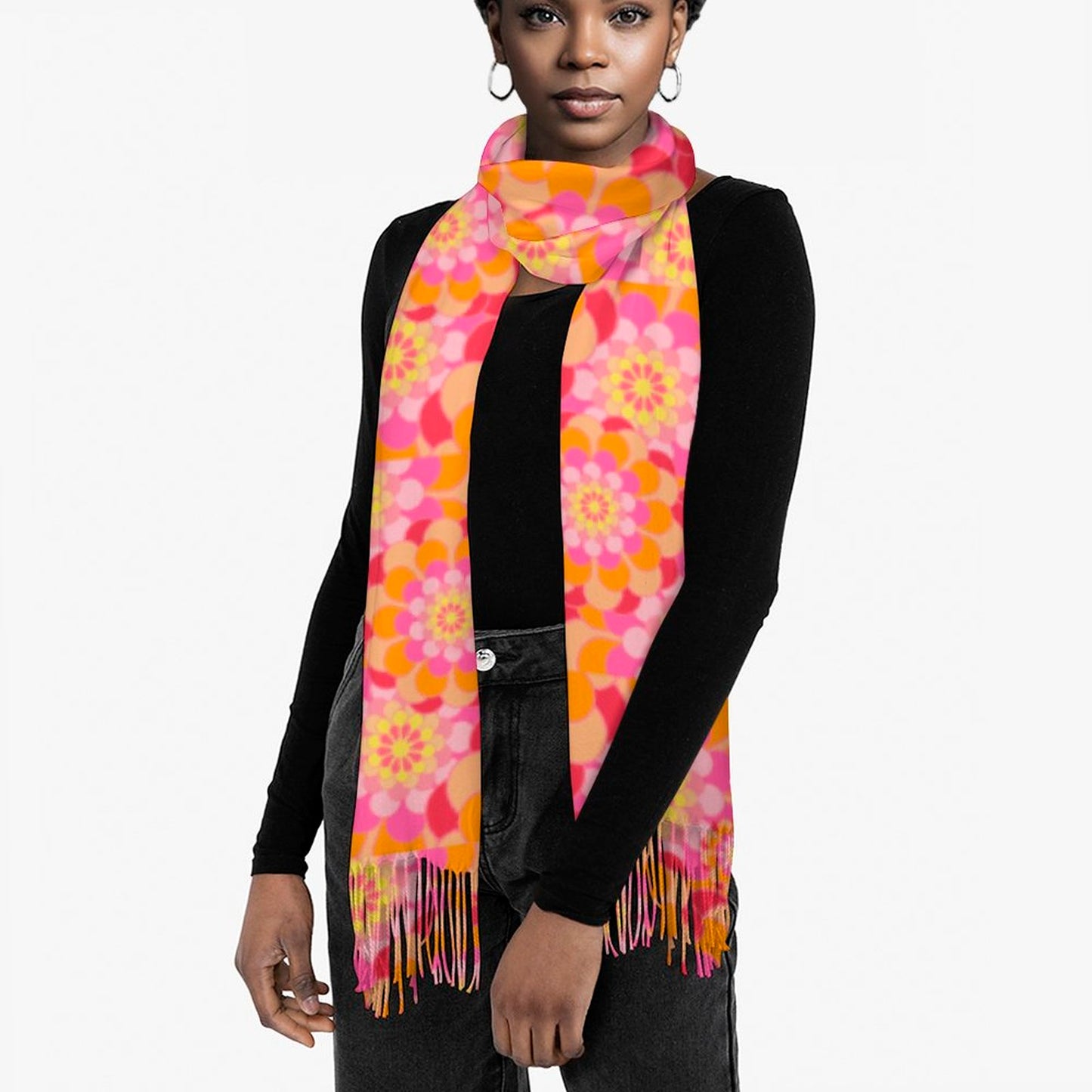 Cashmere-like Tassel Scarf