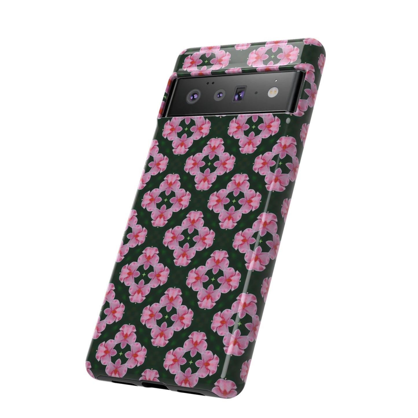 Tough Cases - Floral Phone Case, Stylish Protective Cover for Women, Gift Idea for Birthdays, Unique Floral Design, Trendy Tech Accessory