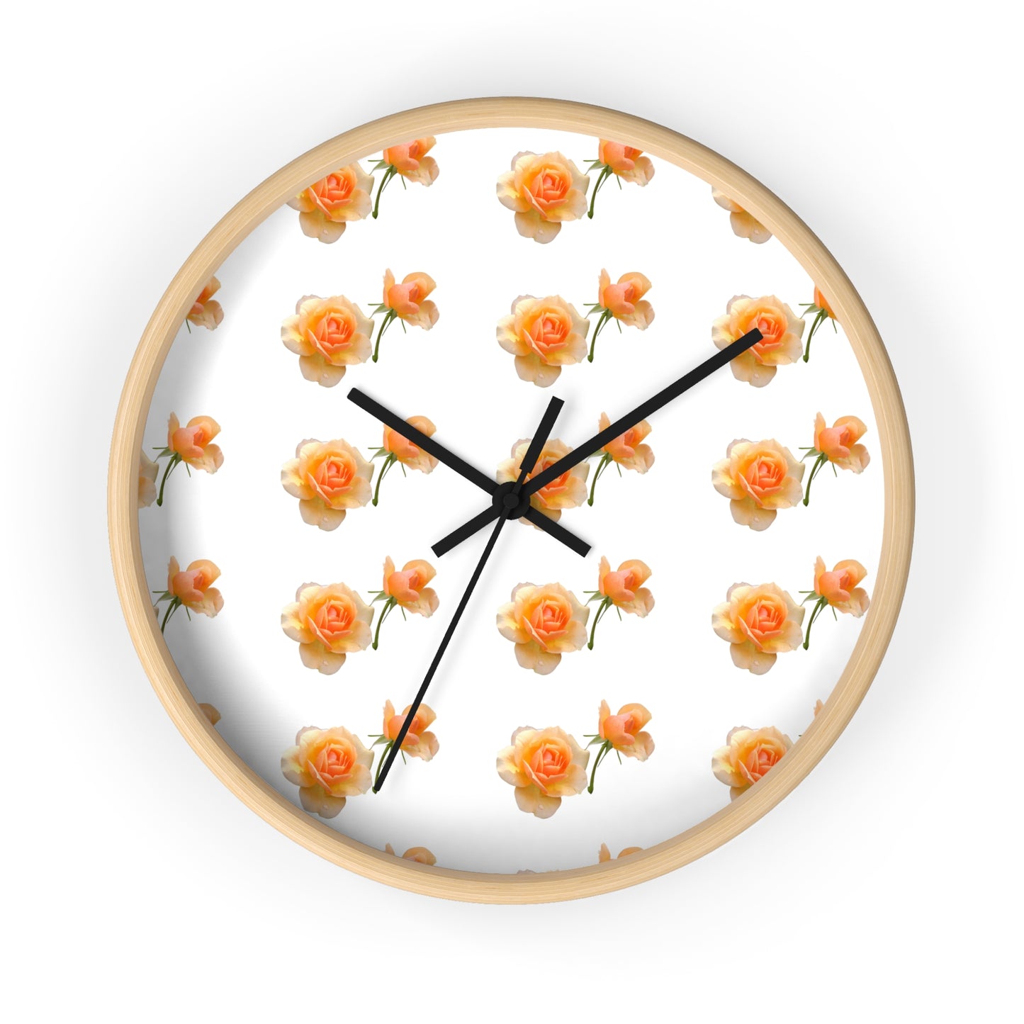 Charming Floral Wall Clock - Perfect for Home Decor, Gift for Her