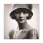 Vintage 1920s Flapper Portrait Canvas