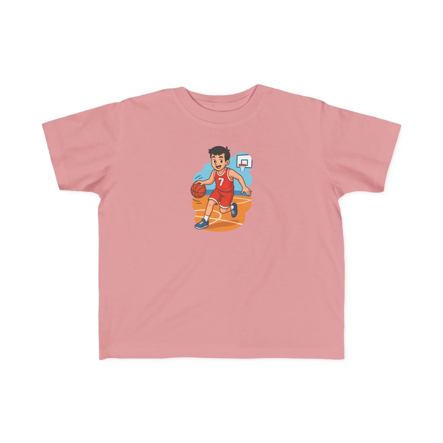 Toddler Basketball Tee, Fun Kids Graphic Shirt, Cute Toddler Sportswear, Toddler Birthday Gift, Playful Youth T-Shirt
