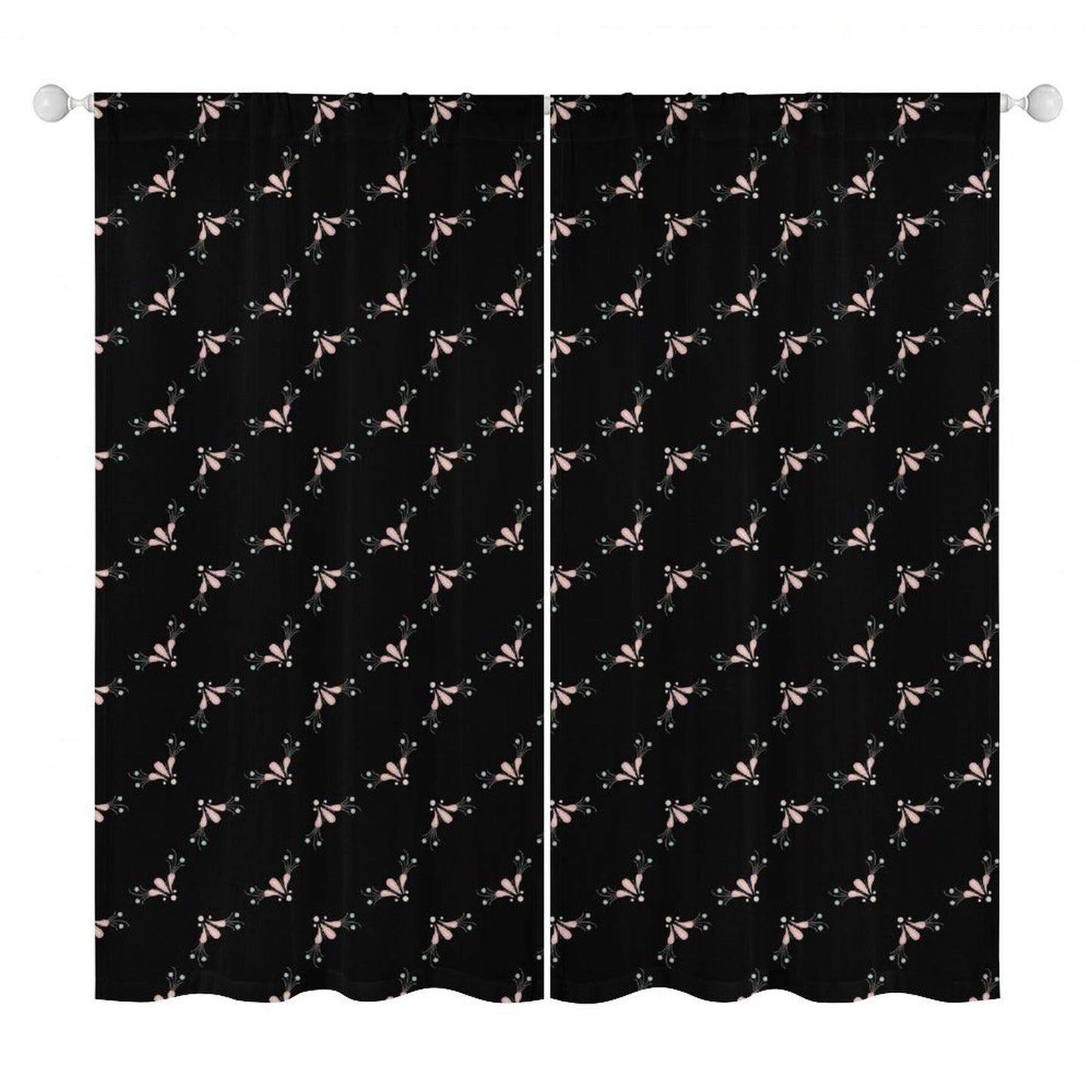 Sheer Curtain Black
