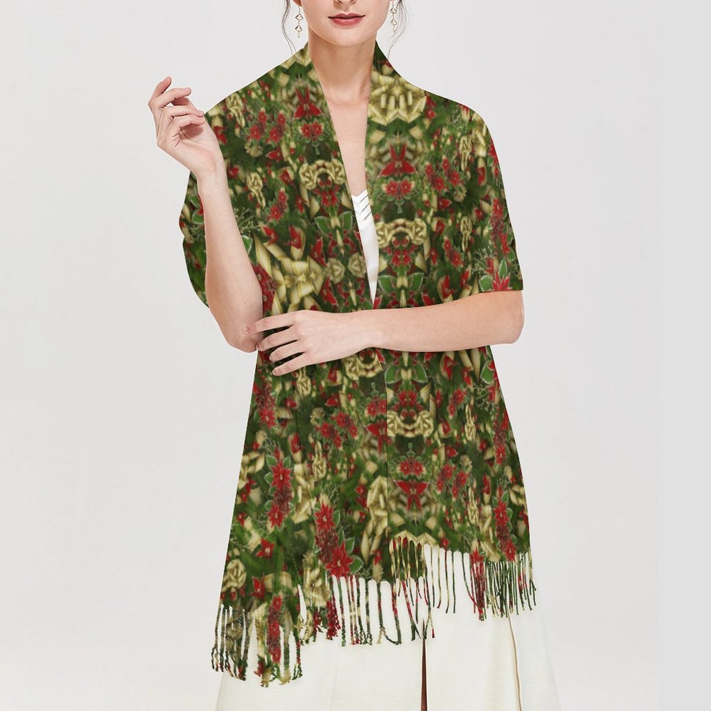 Cashmere-like Tassel Scarf