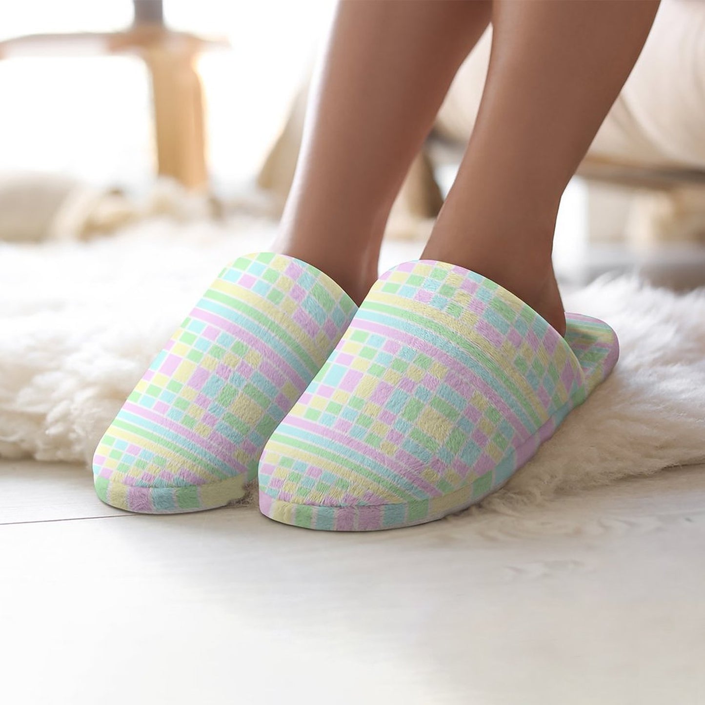 Flannel Ladies Cotton Slippers
