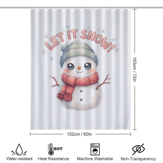 Let it Snow Shower Curtain