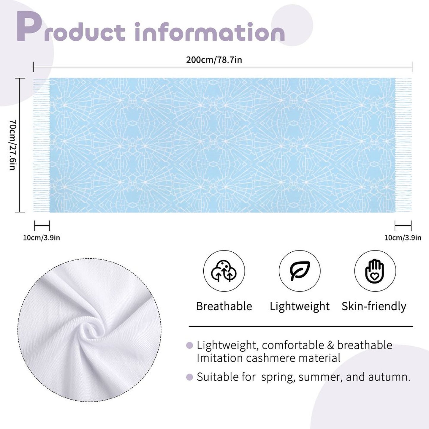 Cashmere-like Tassel Scarf