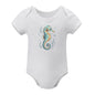 Short Sleeve Baby Romper - Seahorse
