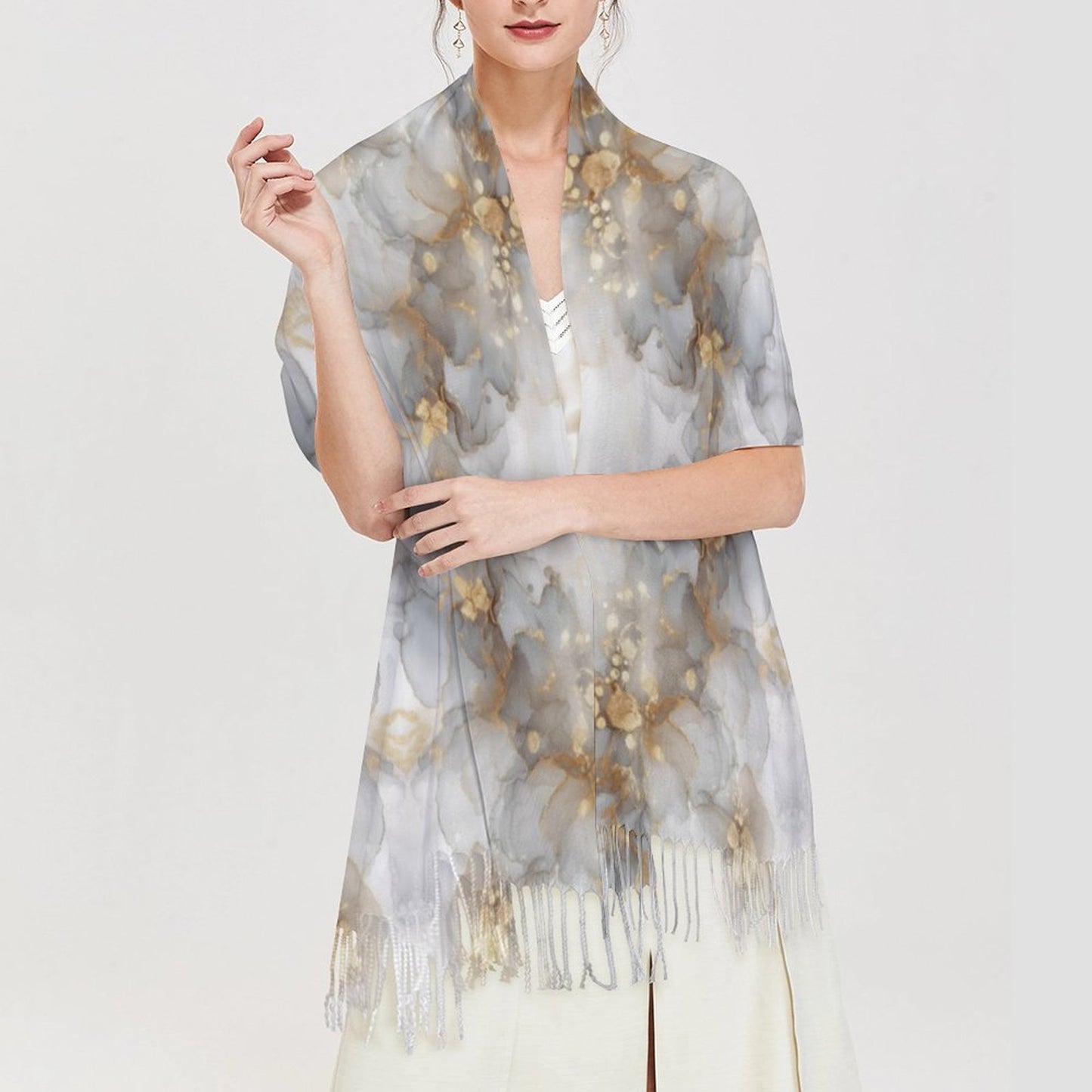 Cashmere-like Tassel Scarf