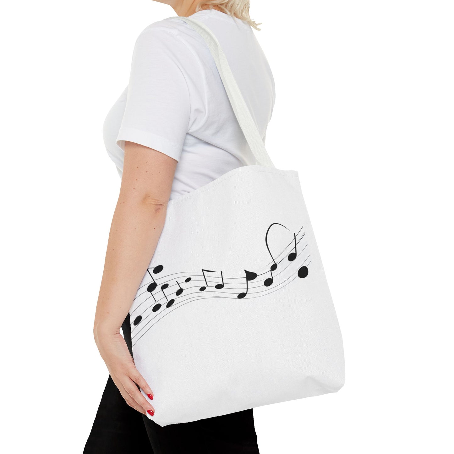 Musical Notes Tote Bag | Perfect for Music Lovers, Eco-Friendly Shopping