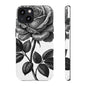 Elegant Floral Phone Case - Tough Cases, Black Rose Design, Floral Phone Cover, Stylish Phone Accessory, Gift for Her, Mother's Day
