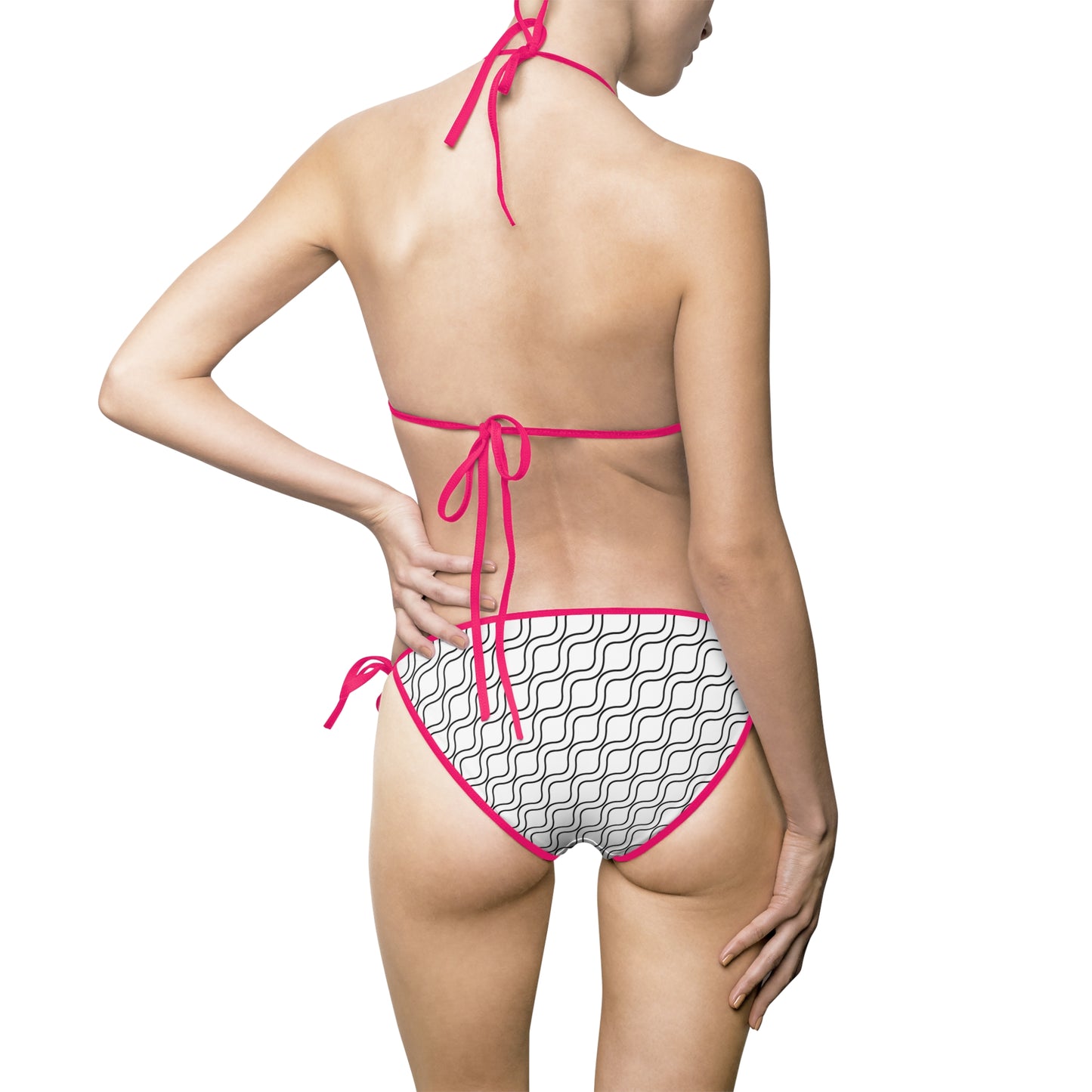 Women's Bikini Swimsuit White and Black